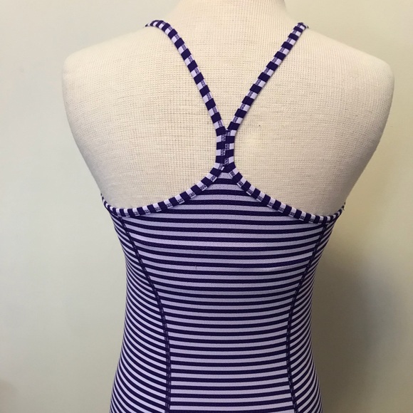Nike Purple and Lilac Striped Tank. - Picture 4 of 5